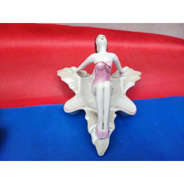 Porcelain Lady Figure Ashtray by Steatyt Katowice, 1960s For Sale - Image 6 of 7