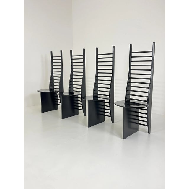 Vintage Sculptural Chairs, 1980, Set of 4 For Sale - Image 6 of 18