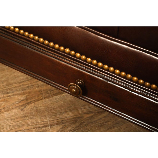 Hancock & Moore Tufted Leather 'Robinson' Cocktail Ottoman For Sale - Image 15 of 18