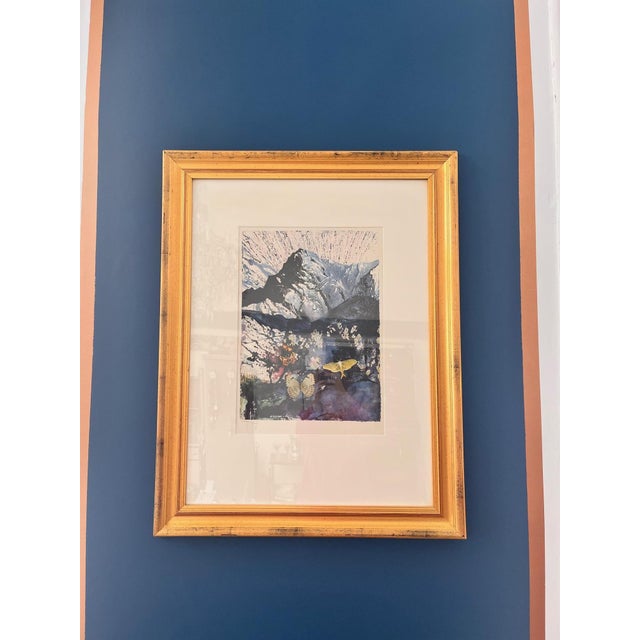 Gold After Salvador Dali, Alpes, 1969, Lithograph, 1960s, Framed For Sale - Image 8 of 10