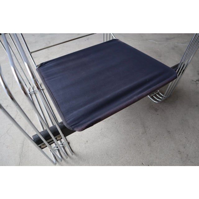 Chrome Mid Century Chrome Rod Lounge Chair by Heinz Meier For Sale - Image 8 of 9