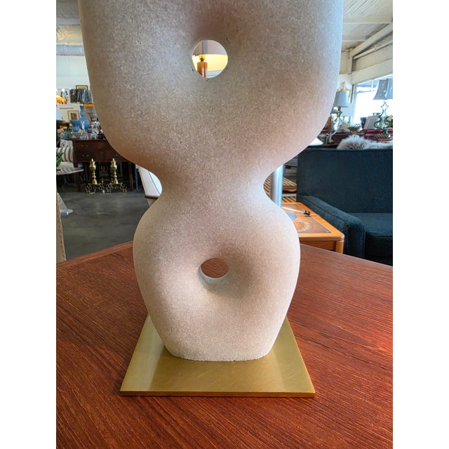White Abstract Sculpture in White by Arteriors For Sale - Image 8 of 13