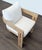 Restoration Hardware Matira Teak Armchair With White Cushions For Sale In San Francisco - Image 6 of 11
