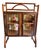 Vintage Faux Bamboo Glass Display Cabinet For Sale