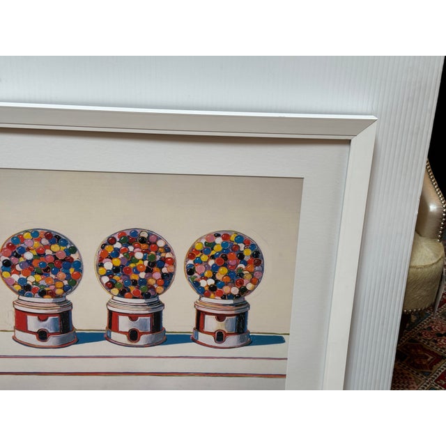 White Wayne Thiebaud Three Machines Print, Framed For Sale - Image 8 of 12