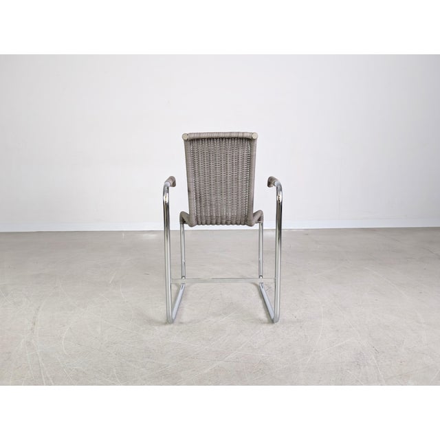 Mid-Century Modern Woven Grey D26E Cantilever Armchair from Tecta For Sale - Image 3 of 9
