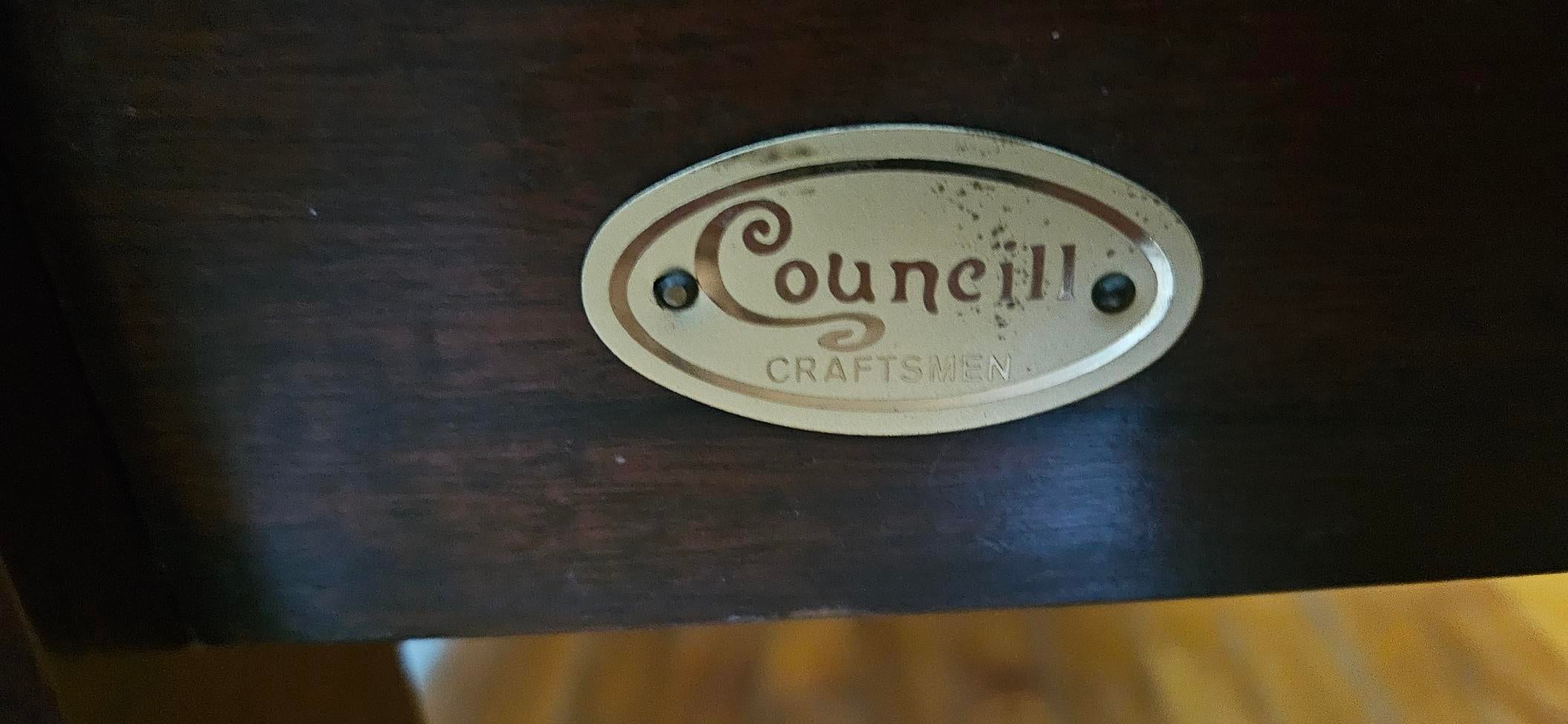 Late 20th Century Councill Craftsmen Traditional Mahogany King