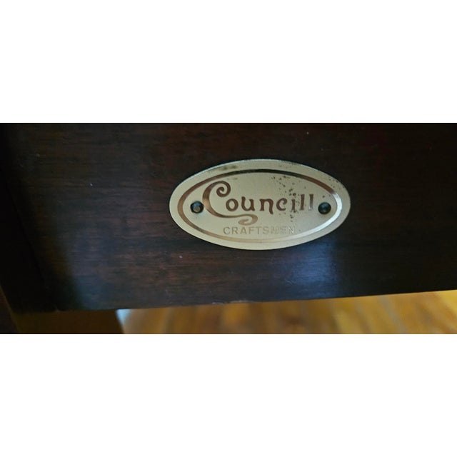 Traditional Late 20th Century Councill Craftsmen Traditional Mahogany King Poster Bed For Sale - Image 3 of 4