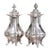 Large American Sterling Salt & Pepper Shakers, Black, Starr & Frost- a Pair For Sale