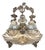 Silver Inkwell Embossed with Curls and Vine Leaves For Sale