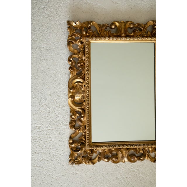 English 19th Century Carved Giltwood Mirror For Sale - Image 3 of 6
