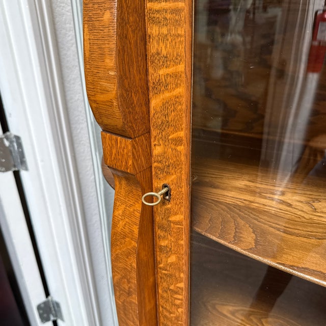 Tiger Wood Curio Cabinet, Antique For Sale - Image 12 of 12