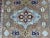 Textile Brown and Navy Kazak Style Tribal Area Rug With Medallions, 5' X 7'7" For Sale - Image 7 of 15