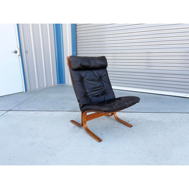 Wood 1960s Danish Modern "Siesta" Lounge Chair and Ottoman Set For Sale - Image 7 of 12
