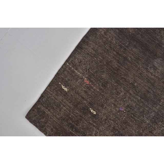 Vintage Anatolian Organic Kilim Runner For Sale - Image 9 of 10