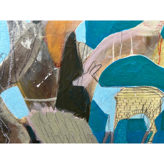 Peach "Peach Face" a Deer Painting by LWren Walraven For Sale - Image 8 of 10