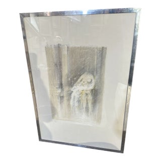 Giuseppe Ajmone, Figure, 1970s, Color Lithograph, Framed For Sale