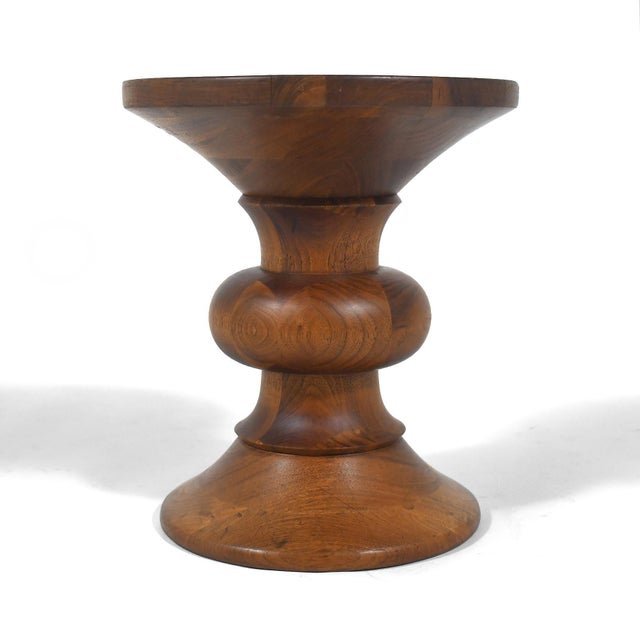 Eames Walnut Time-Life Stool by Herman Miller 1965 For Sale - Image 9 of 9