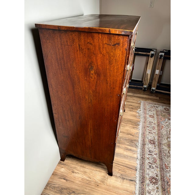 Early 19th Century Antique George III Two Over Four Chest With French Feet C. Early 19th Century For Sale - Image 5 of 10