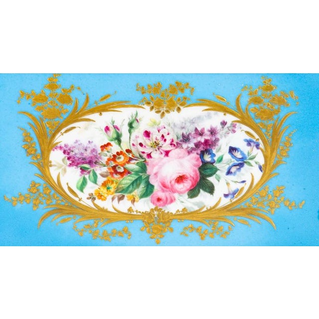 Antique 19th Century French Porcelain and Ormolu Jewellery Casket from Sèvres, 1860s For Sale - Image 13 of 18