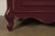 Burgundy Baker Funiture Style French Provincial Louis XV Burgundy Lacquered Sideboard Credenza, Newly Refinished For Sale - Image 8 of 18