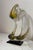 Vintage Signed Hand Blown Studio Art Glass Stretched Sculpture Vase Statue Art For Sale - Image 12 of 13