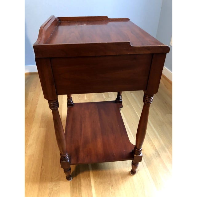 Wood 1980s Henkel Harris Allen Night Stand in Cherry For Sale - Image 7 of 10