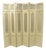 Vintage LRG Hollywood Regency 92" Tall 6 Panel Bone Lacquer Room Divider Screen For Sale