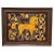 Coffee Modern Brown and Yellow Tapestry of a Horse by Patrice Allard For Sale - Image 8 of 8