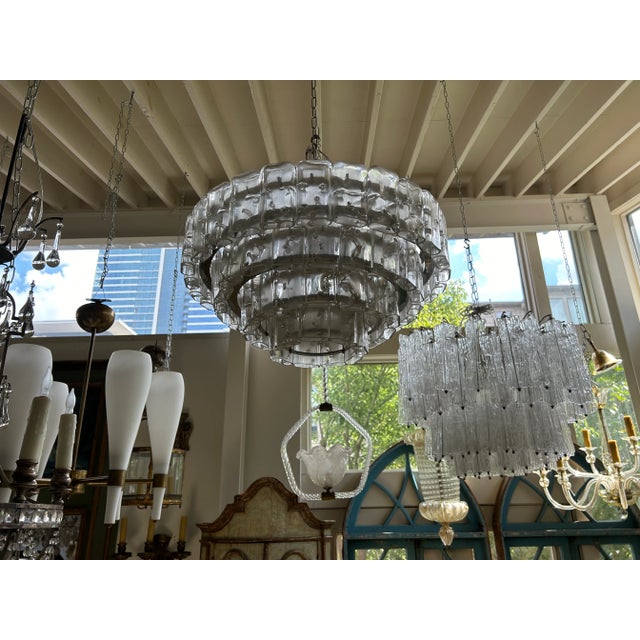 Vintage Murano Glass Chandelier by Carlo Nason for Mazzega For Sale - Image 9 of 11