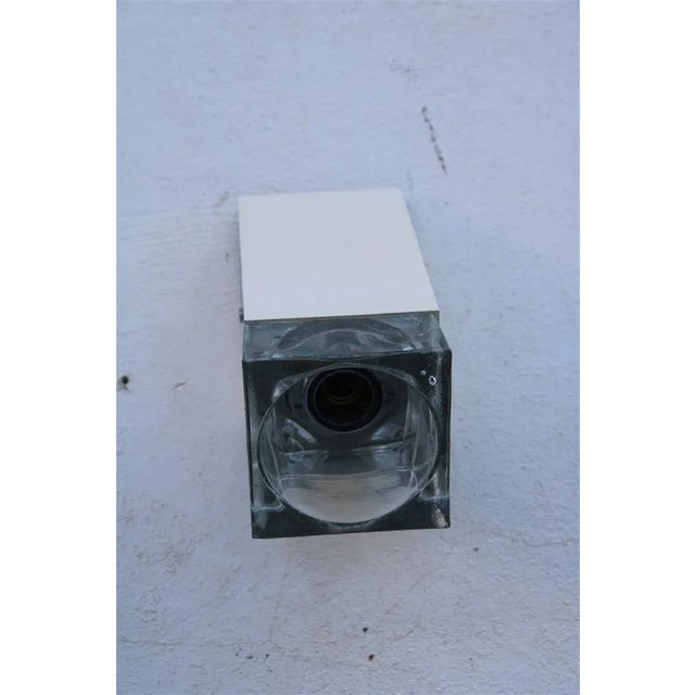 Beige Metal and Murano Glass Wall Lamp from Sciolari, 1970s For Sale - Image 8 of 9