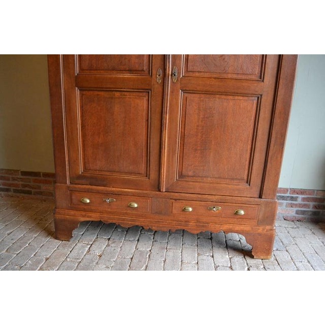 Antique Louis Philippe Oak Cabinet For Sale - Image 4 of 10