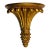 Vintage Ceramic Achantus Wall Bracket Painted Gold For Sale