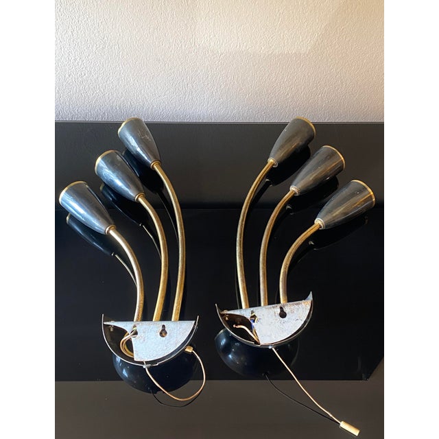 Wall Lights attributed to Stilnovo, Italy, 1955, Set of 2 For Sale - Image 14 of 17