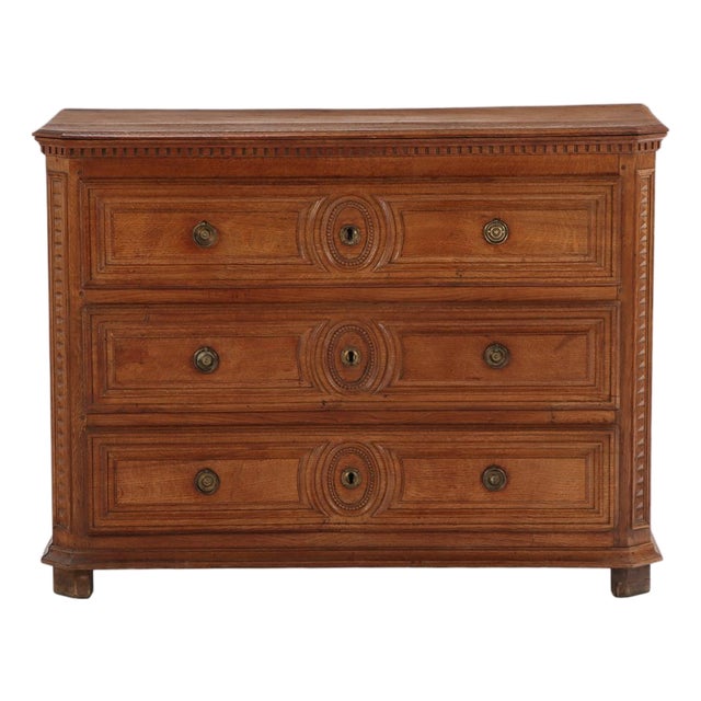 French Oak Commode, Late 18th C. For Sale