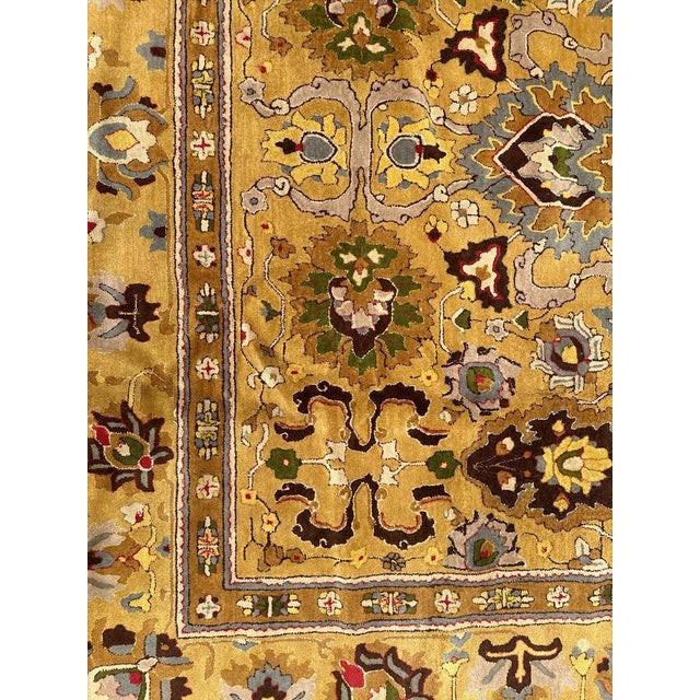 Olive Large Mid-Century French Janus Rug, 1950s For Sale - Image 8 of 18