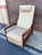 Vintage Mid Century Modern Leather Recliner For Sale - Image 4 of 6