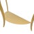 Metal Vintage Mastercraft Style Demilune Console Tables in Gold Brass Coated Steel - A Pair For Sale - Image 7 of 12
