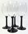 Gothic Black Pillar Stem Goblets- Set of Four For Sale - Image 9 of 10