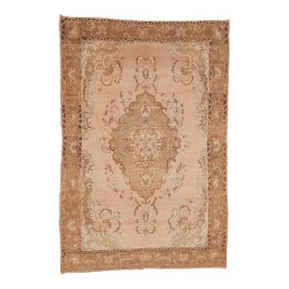 Mid 20th Century Large Vintage Washed Out Kars Rug For Sale