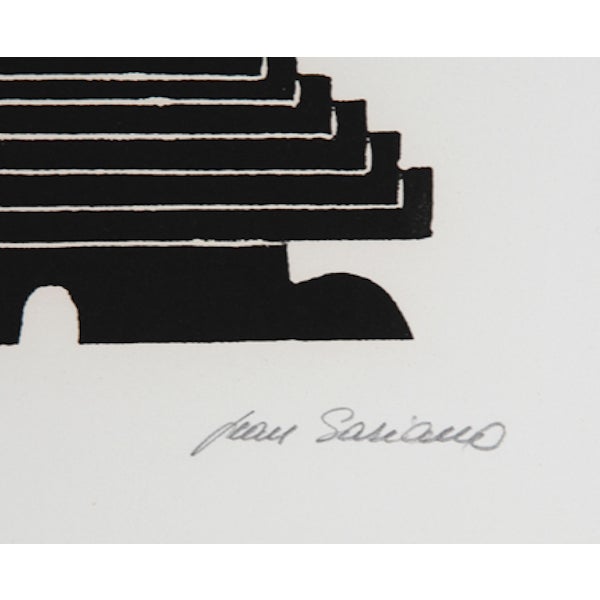 Modern Jean Sariano, Le Rouge Et Le Noir, Intaglio Etchin For Sale - Image 3 of 3