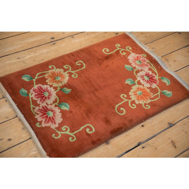 Vintage Art Deco Rug Mat - 2' x 2'11" For Sale In New York - Image 6 of 7