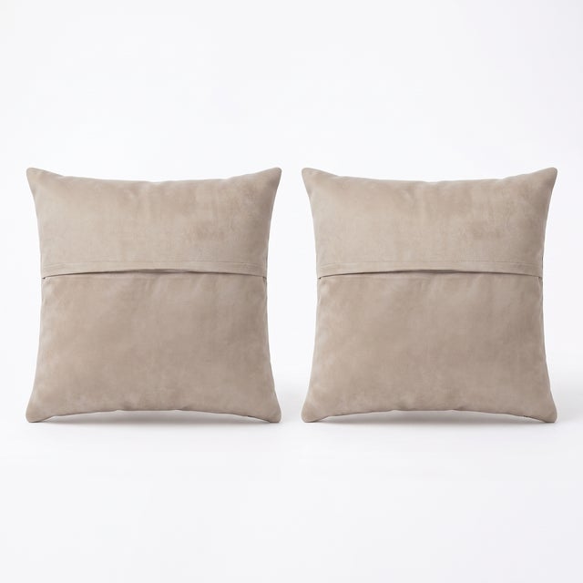 Anatolian Oushak Kilim Pillow Cover 19'' X 19'' - Set of Two For Sale - Image 4 of 4