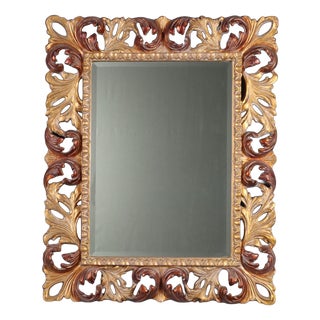 Baroque Style Mirror in Giltwood Frame For Sale