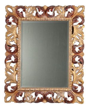 Baroque Style Mirror in Giltwood Frame