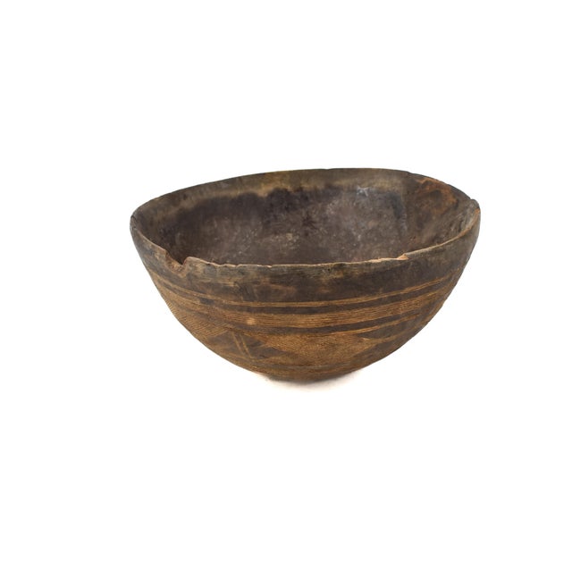 Mid 20th Century Mid 20th Century Nupe African Wood Bowl For Sale - Image 5 of 8