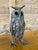 Brutalist Welded Metal Owl Sculpture Candle Holder Folk Art For Sale - Image 10 of 12