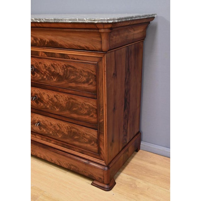 Louis Philippe Style Mahogany Chest of Drawers, Late 19th Century For Sale - Image 9 of 18