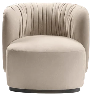 Beige Sipario Armchair by Lorenza Bozzoli