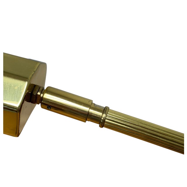 Vintage Brass and Marble Counter-Balance Desk Lamp For Sale - Image 10 of 13